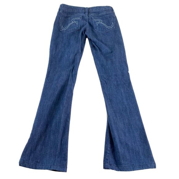 Y2K Rock & Republic Jeans Womens 24 Blue 26x30 Recession Collection Boot Flare - Picture 2 of 16